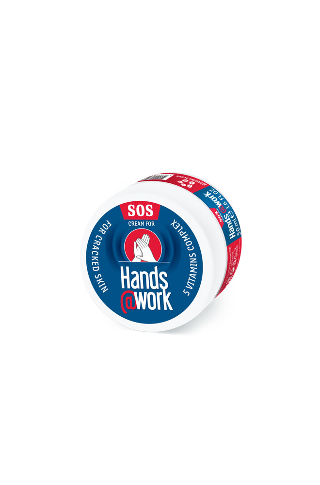 Hands@Work Hand Cream SOS Care | Repairing Action Vitamin A C E B3 B5 | 50ml